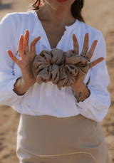Free sewing pattern giant scrunchie / Downloadable PDF