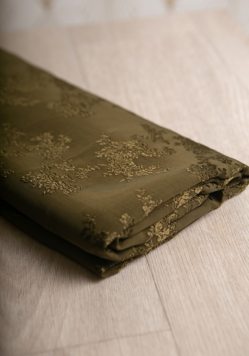 Poésie Viscose Jacquard - by 10 cm - several colors