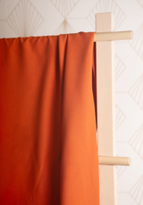 Plain viscose twill fabric - by 10 cm