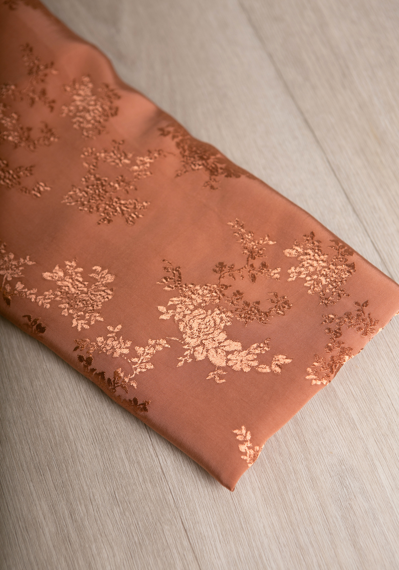 Poésie Viscose Jacquard - by 10 cm - several colors