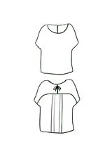 Patron couture top fille Miss Palma / PDF (A4, A3, A0, US Letter) - Cadres, Calques par Taille, Vidéoprojection - Maison Fauve