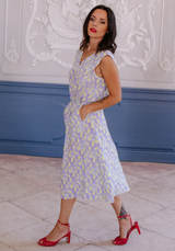 Free PDF supplement: Notte sleeveless dress / PDF (A4, A3, A0, US Letter) - Frames, Layers by Size, Video Projection