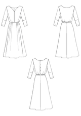 Notte Dress Blouse Sewing Pattern - Paper Pattern
