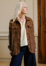 faux suede fabric by the metre – Beige, brown or green moss
