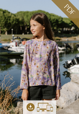 Miss Violette Blouse Children PDF Sewing Pattern