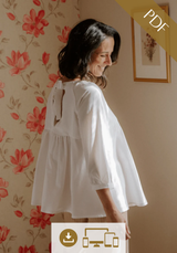 Hespéride Blouse PDF Sewing Pattern (A0, A4 and US letter, videoprojection)