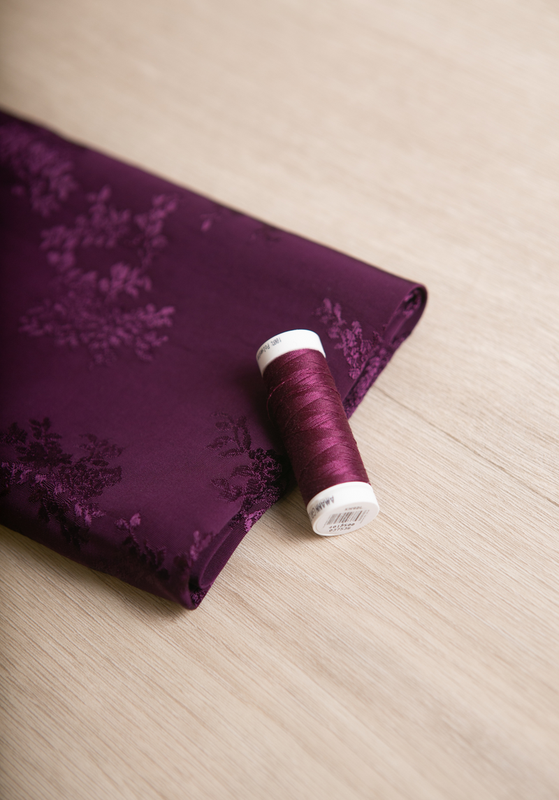 Poésie Viscose Jacquard - by 10 cm - several colors