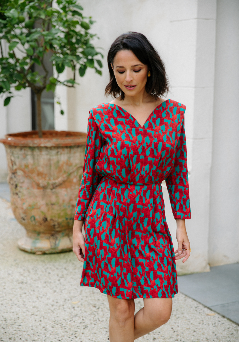 Pietra printed viscose poplin fabric - Various colors