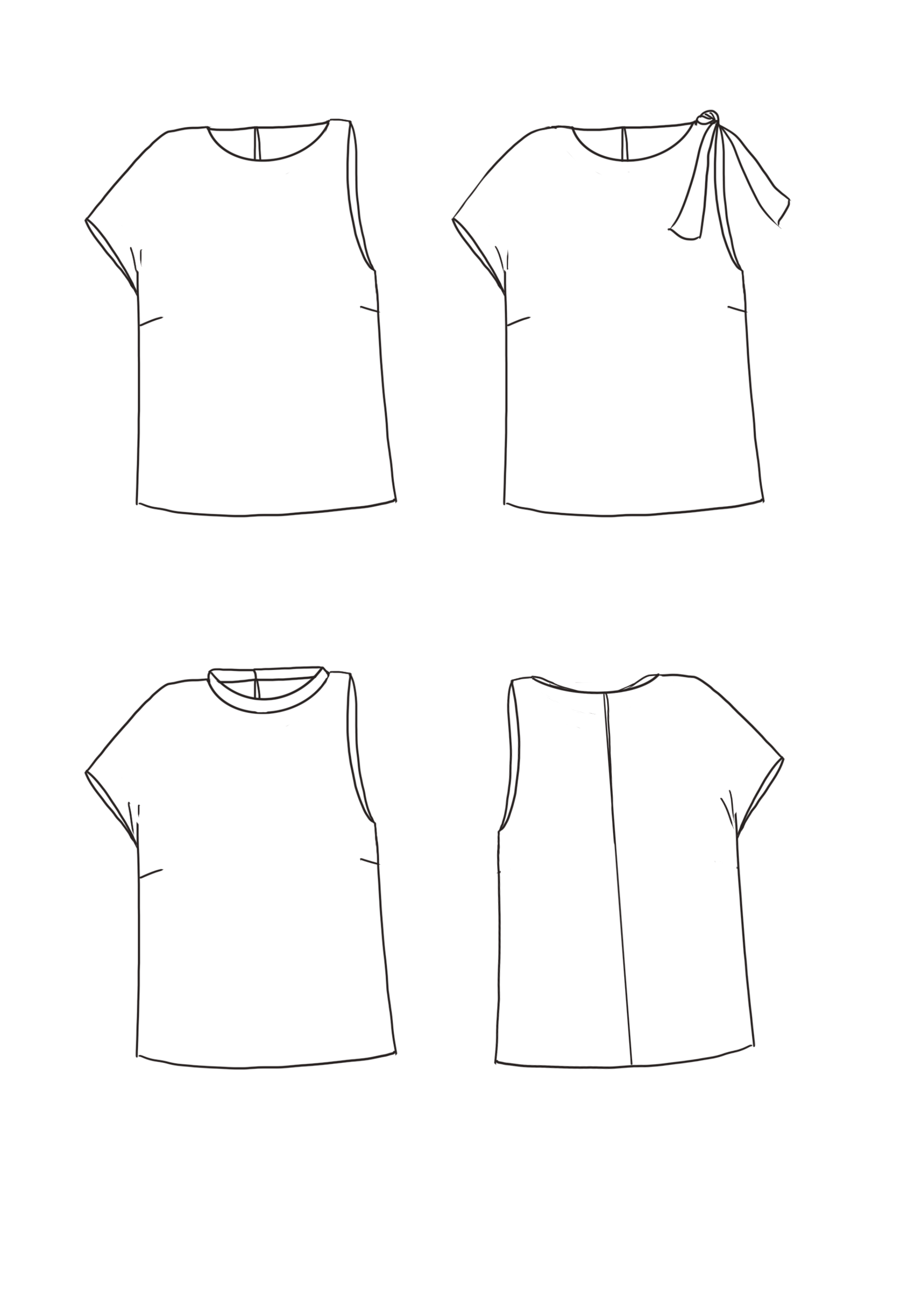 Santa Fe Top PDF Sewing Pattern (A4 A0 and US letter) – Maison Fauve UK
