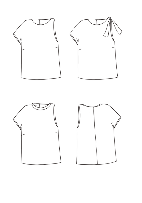 Santa Fe Top PDF Sewing Pattern  (A4 A0 and US letter)