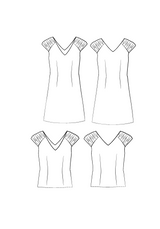 Pétula Dress Blouse Sewing Pattern - Paper Pattern