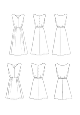 Free PDF supplement: Notte sleeveless dress / PDF (A4, A3, A0, US Letter) - Frames, Layers by Size, Video Projection