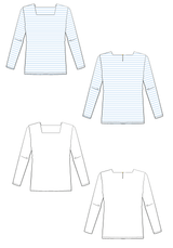 Miss Pirate Breton Top - Paper Pattern