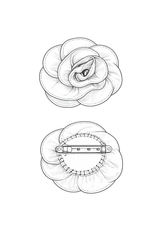 Free sewing pattern flower to sew / Downloadable PDF