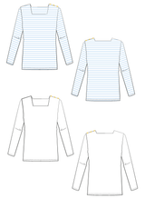 Pirate Breton Top Sewing Pattern - Paper Pattern