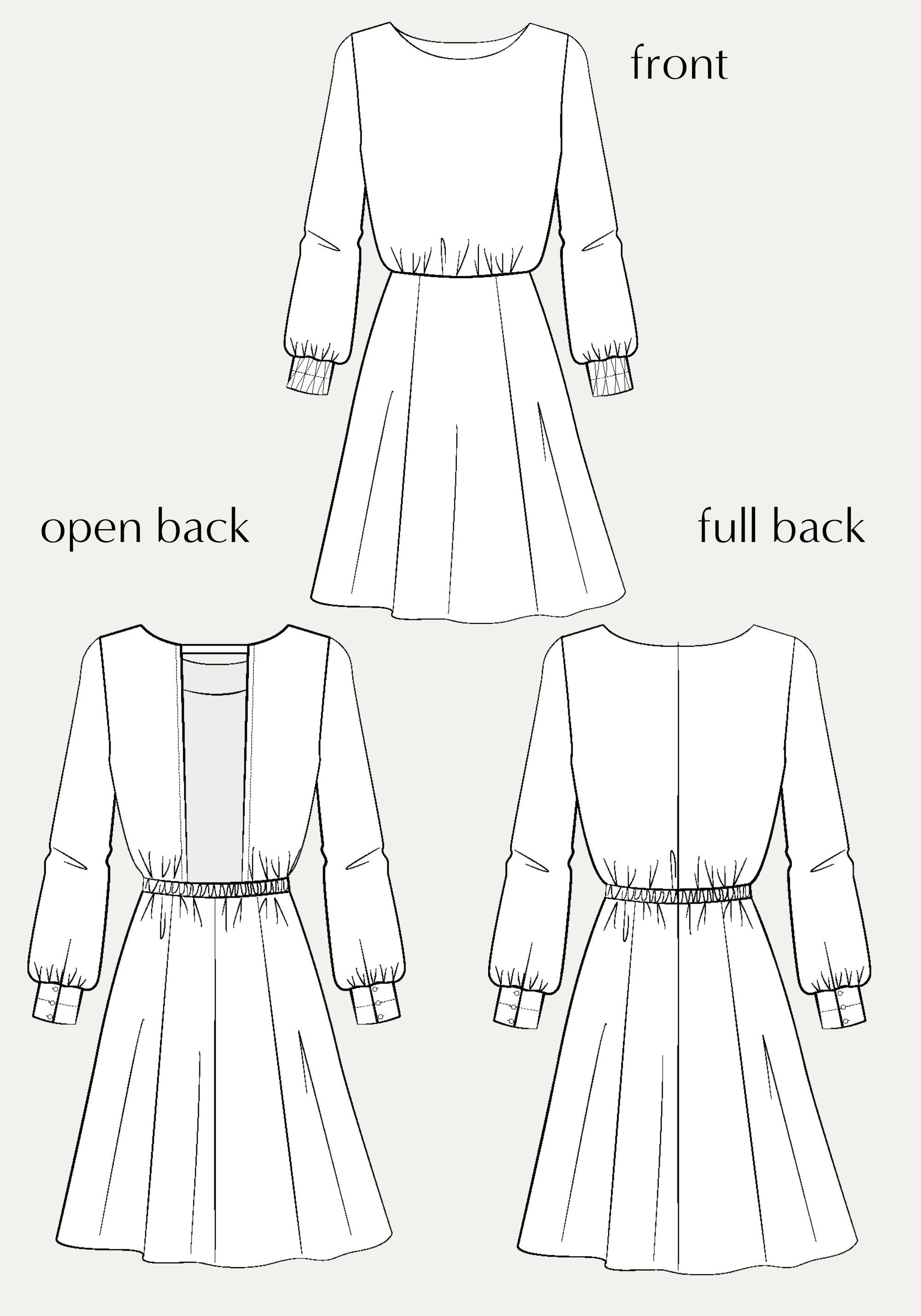Primrose Dress Paper Sewing Pattern – Maison Fauve UK
