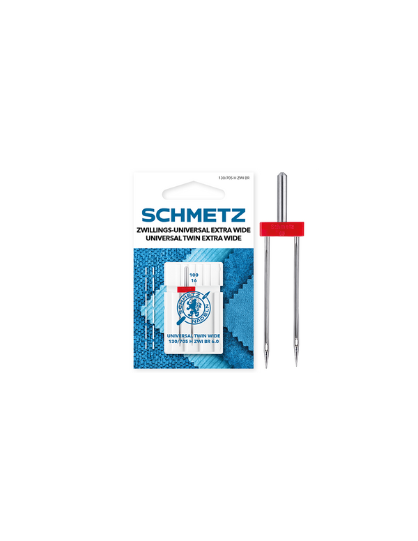 SCHMETZ 3.0/90 or 6,0/100 Universal Twin Needle – Precise Double Sewing