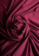 Soft jersey 100 % cotton - Burgundy and powder pink