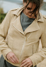 faux suede fabric by the metre – Beige, brown or green moss