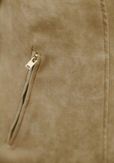faux suede fabric by the metre – Beige, brown or green moss