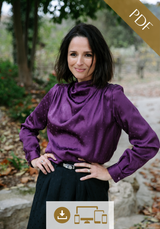 Tempête blouse PDF Sewing Pattern (A0, A4 and US letter, videoprojection)