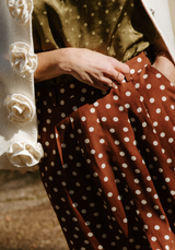 Poplin viscose Lunares - by 10cm