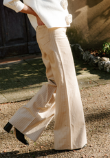 Parade Camel Cotton Jacquard Fabric