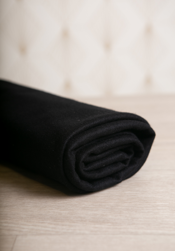 Wool Flannel – 100% Wool – Black