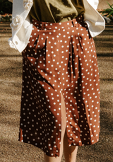 Poplin viscose Lunares - by 10cm