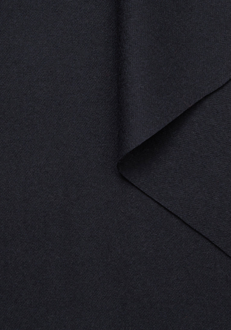 Wool Flannel Fabric – 100% Wool – Caviar