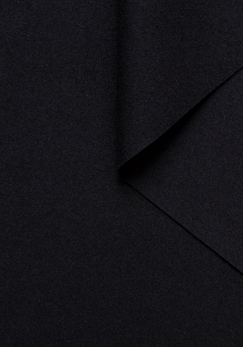 Wool Flannel – 100% Wool – Black