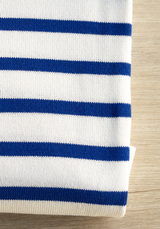 Striped Breton Jersey Fabric – 2 Colours – Sold by the Panel