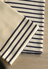 Striped Breton Jersey Fabric – 2 Colours – Sold by the Panel