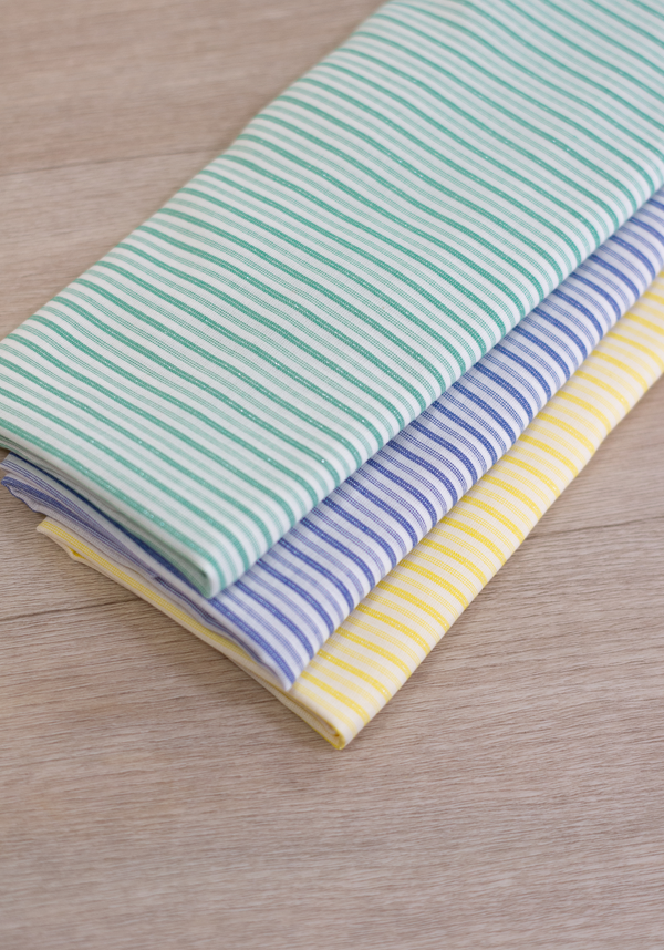 Lightweight viscose jacquard with lurex stripes VARSITY