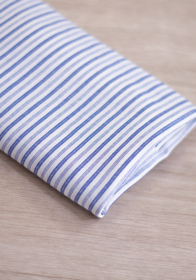 Lightweight viscose jacquard with lurex stripes VARSITY