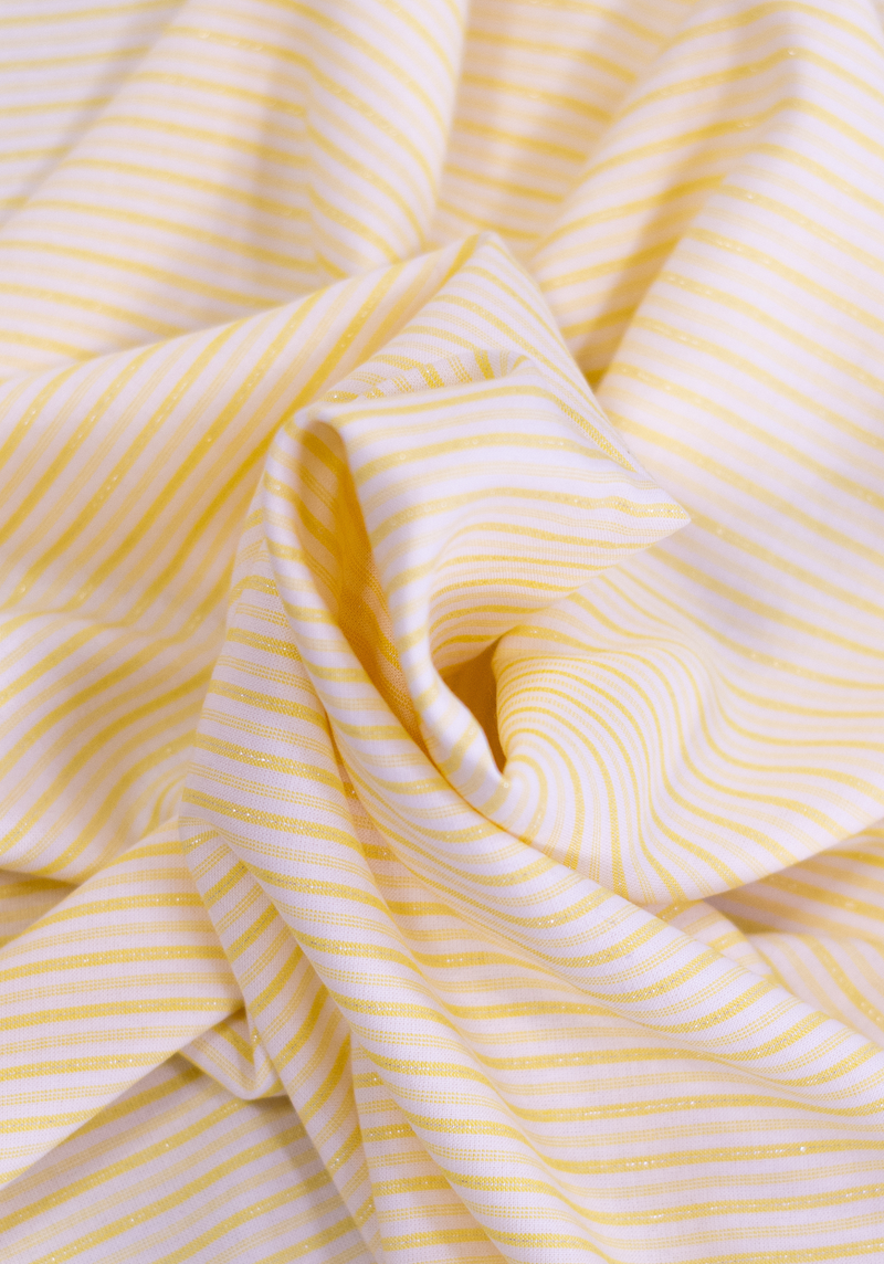 Lightweight viscose jacquard with lurex stripes VARSITY