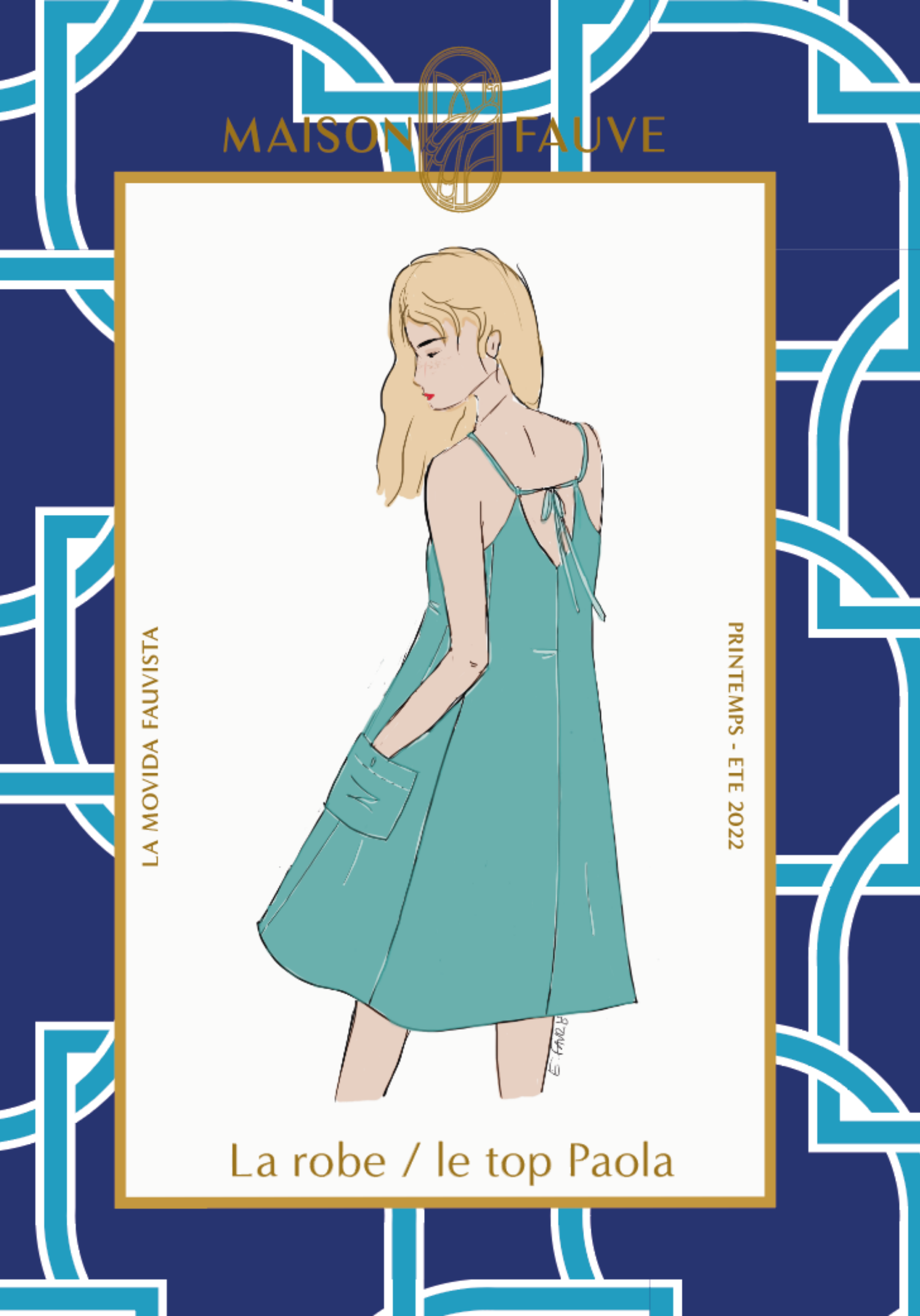 Paola Dress Paper Sewing Pattern – Maison Fauve UK