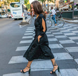 Paris Street Style Wrap Dress 