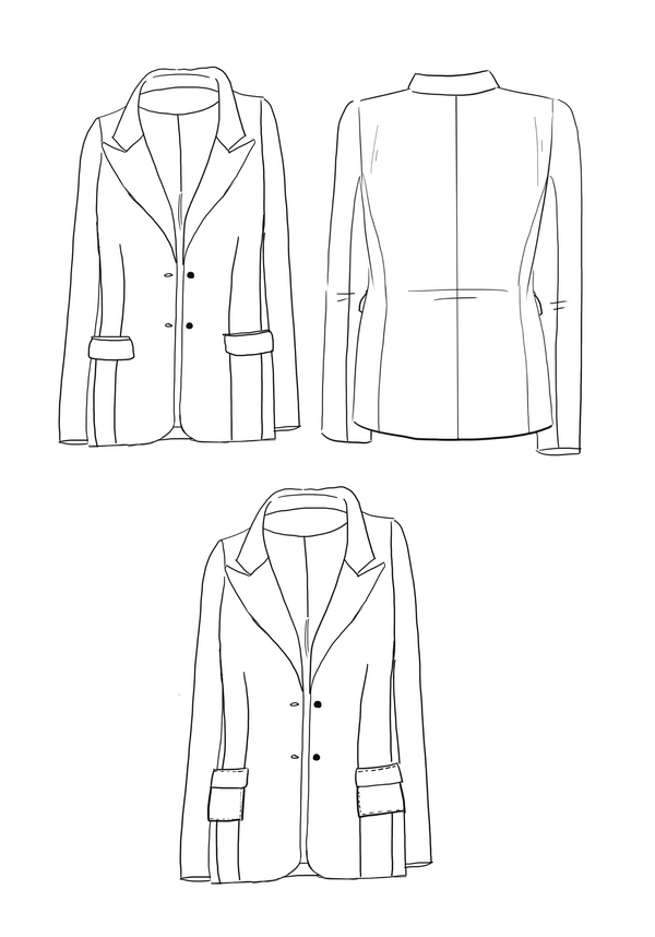 Manhattan Jacket PDF Sewing Pattern (A0, A3, A4 and US letter)