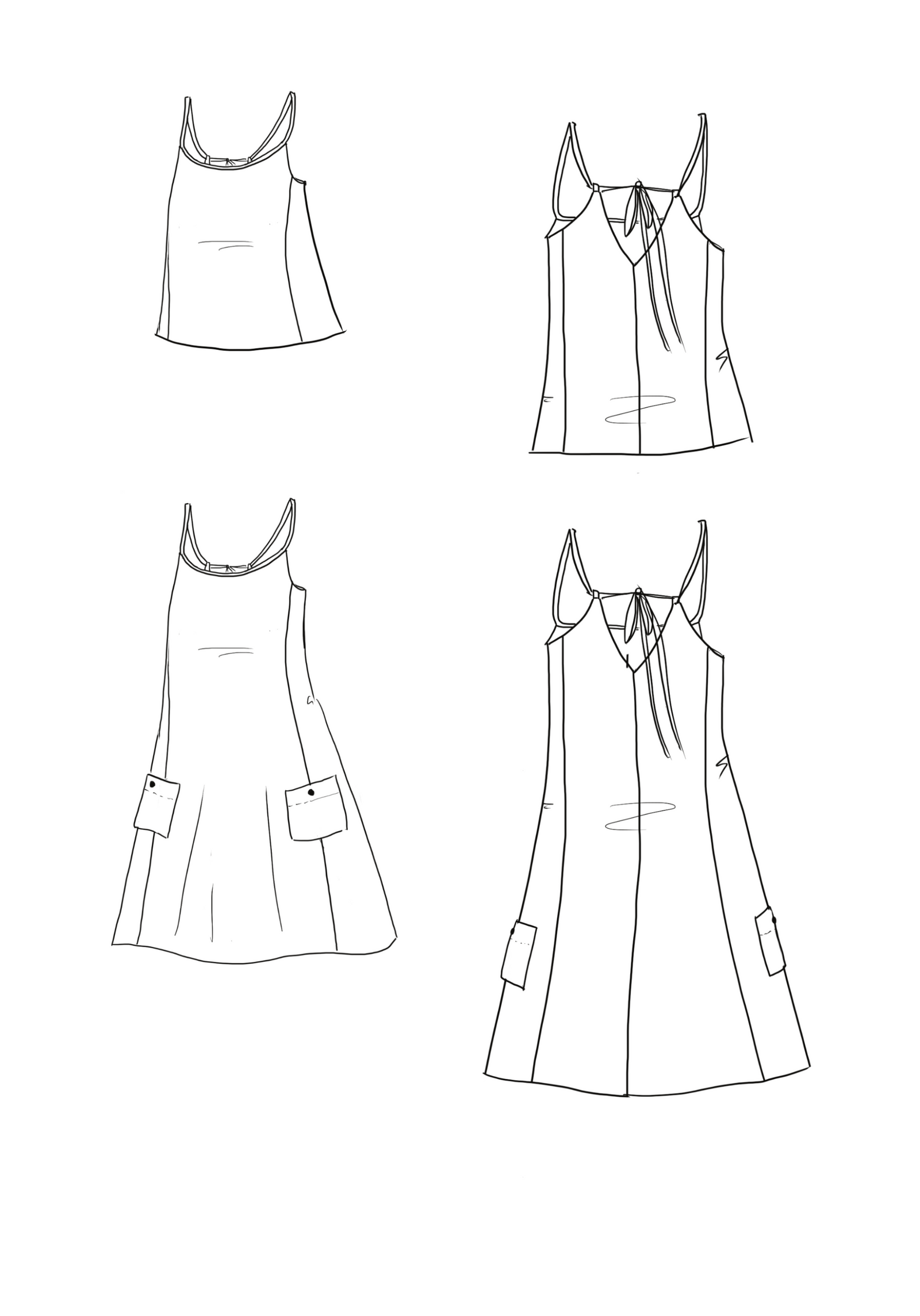Paola Dress Top PDF Sewing Pattern (A0, A3, A4 and US letter)  Maison  Fauve UK