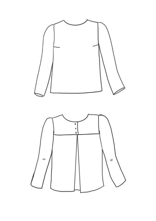Violette Blouse PDF Sewing (A4 A3 A0 and US letter) – Maison Fauve UK