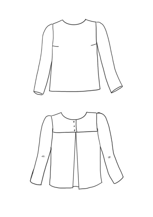 Violette Blouse Paper Sewing Pattern