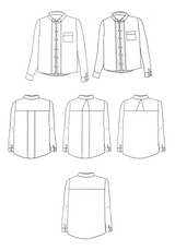 Skyline Shirt PDF Sewing Pattern (A0, A3, A4 and US letter)