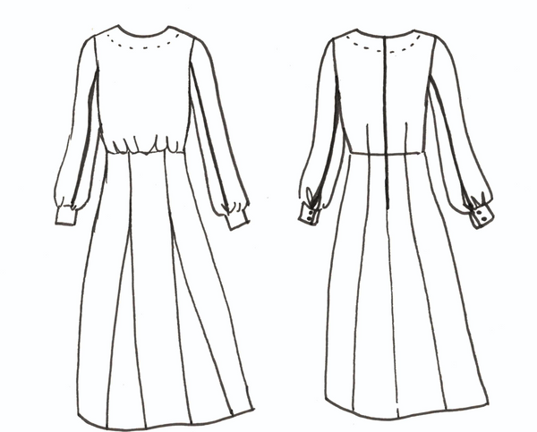 Sonia Dress PDF Sewing Pattern  (A4 A0 and US letter)