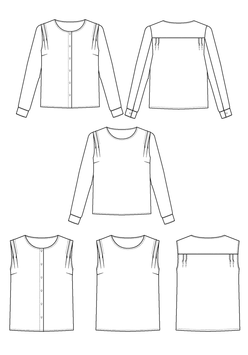 Bellini Blouse Paper Sewing Pattern