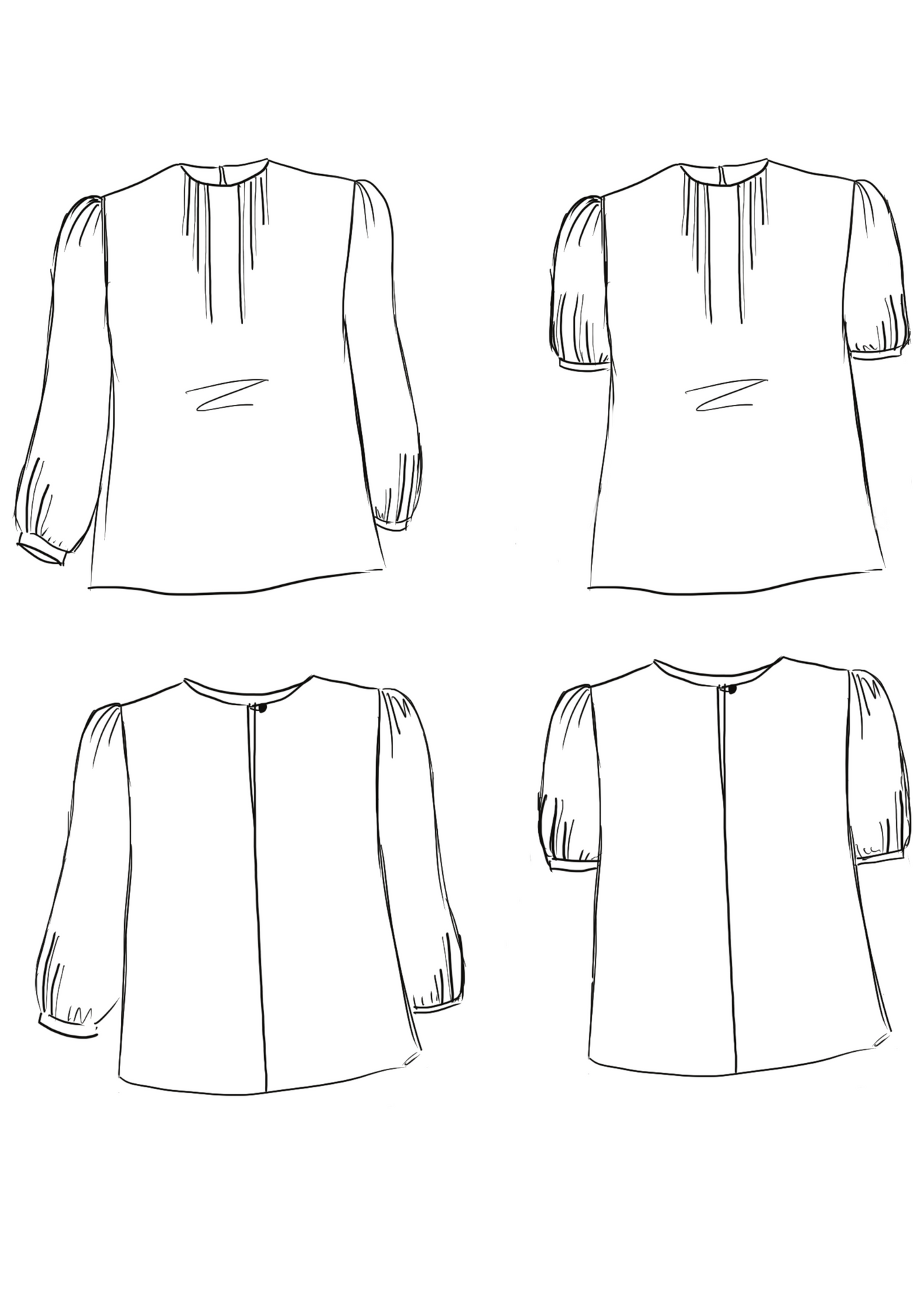 Blouse patron gratuit, saruimagine, 10 patrons de hauts gratuits à coudre cet été
