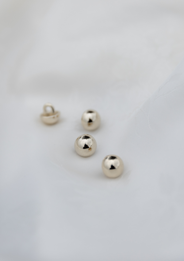 Or Clair Dome Jewellery Button 10 mm