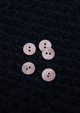 Or Rose Glitter Button 12 mm