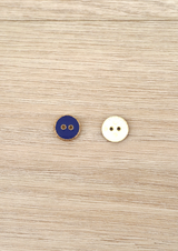 Bleu de Minuit Button with Gold Glitter 12 mm