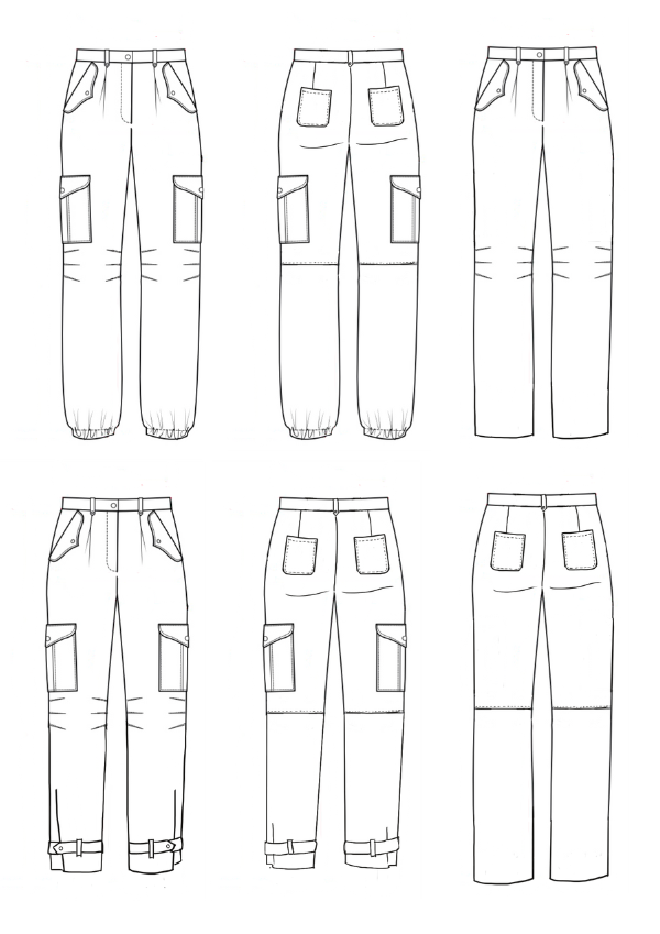 Tremplin Trouser PDF Pattern (A0, A3, A4 and US letter)